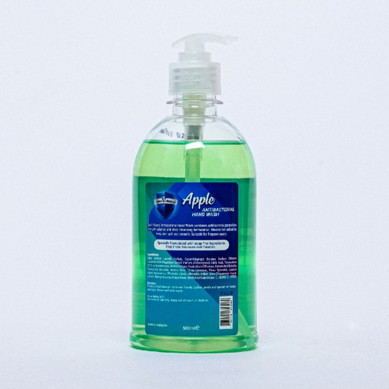 Bacv-guard Antibacterial Hand Wash 500ml - Apple Moisturizer hand wash liquid sabun cuci tangan 洗手液