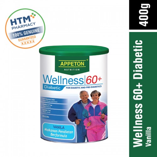 Appeton Wellness 60 + Diabetic 400G Vanilla