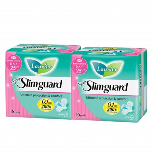 Laurier Super Slimguard 25cm 16's x 2