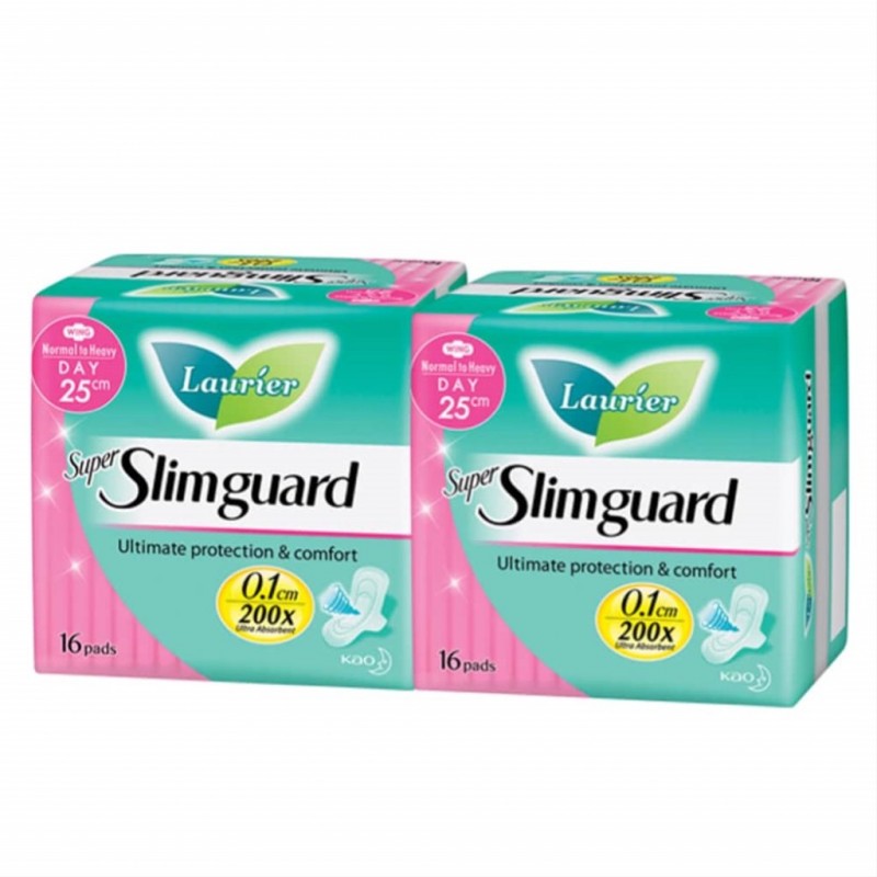 Laurier Super Slimguard 25cm 16's x 2