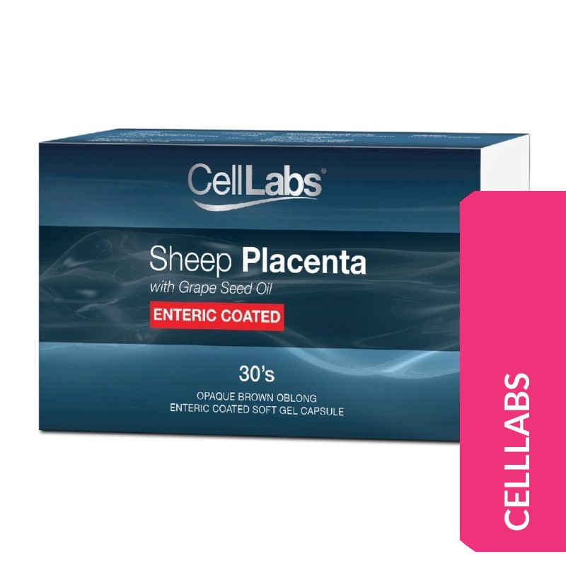Celllabs Sheep Placenta With Grape Seed Oil (Enteric Coated) 30'S