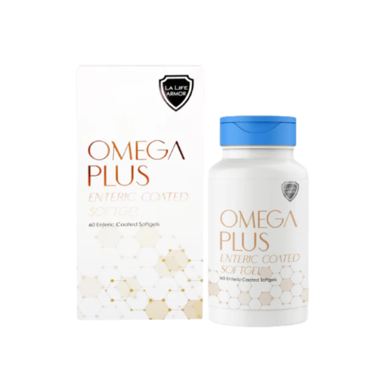 LA LIFE ARMOR Omega Plus Fish Oil Enteric Coasted Softgel 60's 鱼油 (Contain Seabuckthorn Omega 7 )