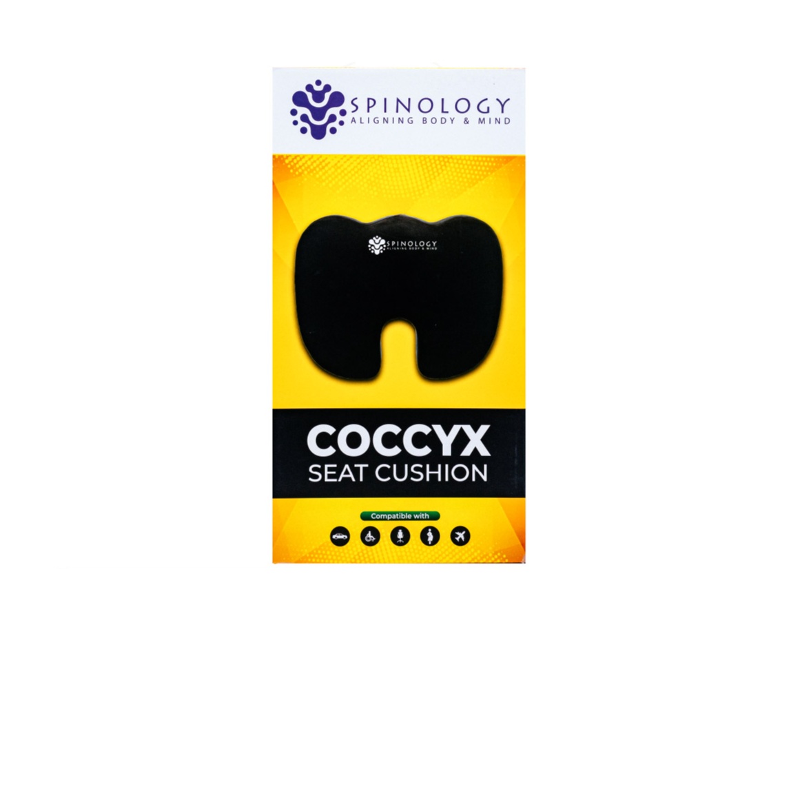 Spinology Coccyx Seat Cushion Orthopedic For Sciacita & Tailbone Pain Back Support Seat Cushion 护腰 坐垫