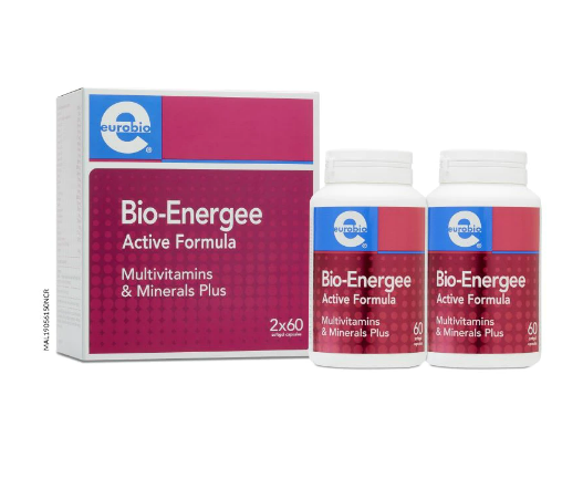 Eurobio Bio-Energee Active Formula Multivitamins & Mineral Plus 60's x 2