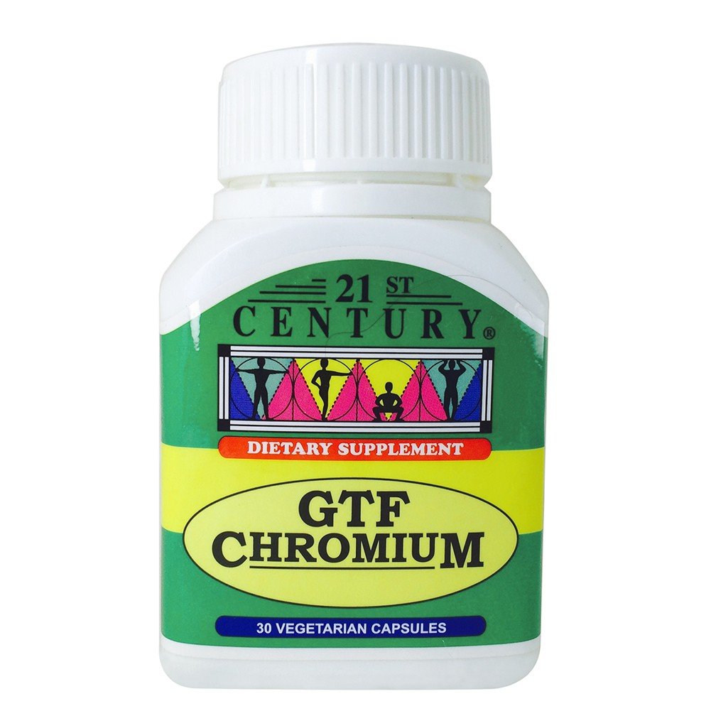 21st Century Chromium GTF 200MCG 30'S