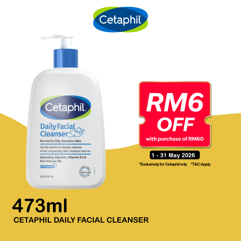 CETAPHIL Gentle Skin Cleanser 125ml for Face Wash and Body Wash, Sabun Mandi, Sabun Badan