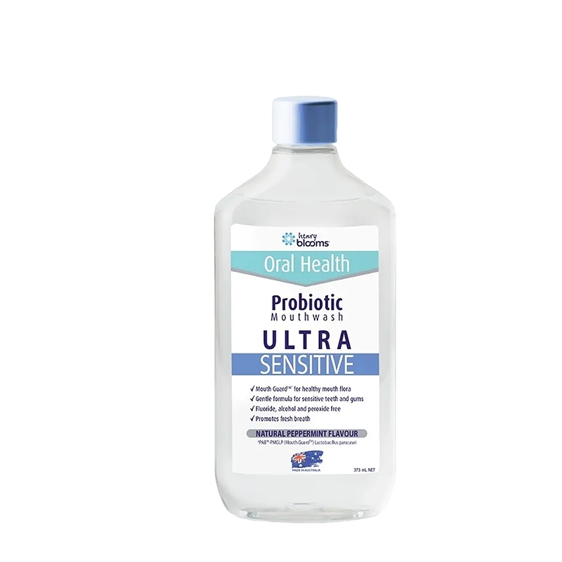 HENRY BLOOMS ADULT ULTRA SENSITIVE PROBIOTIC MOUTHWASH 375ML