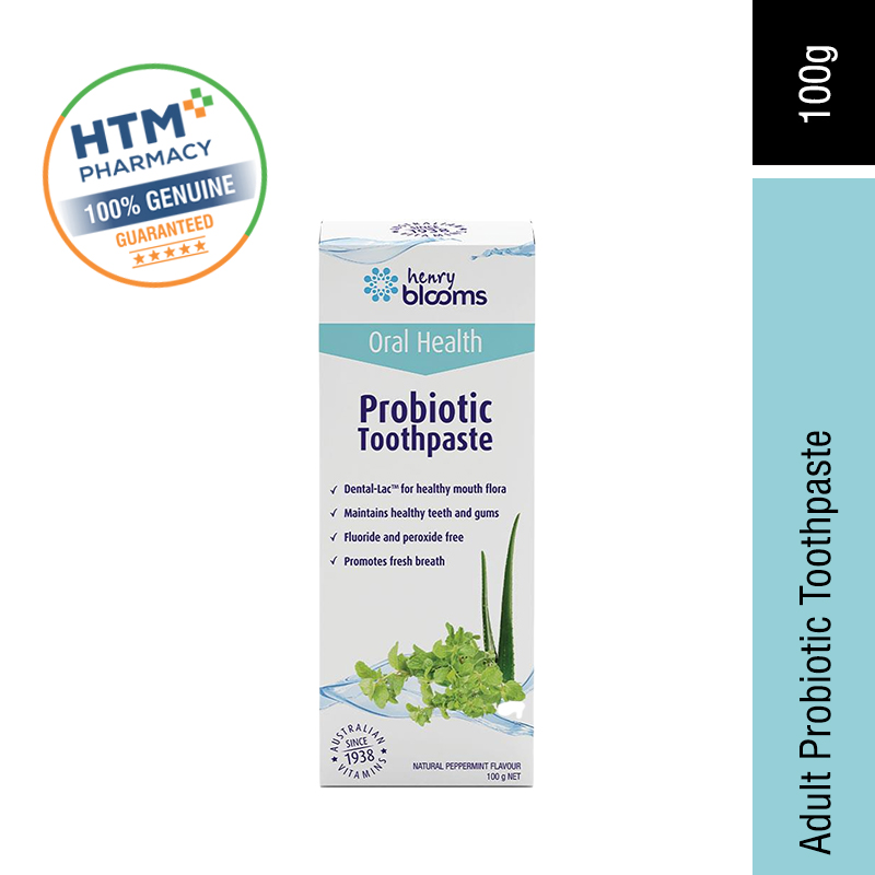 HENRY BLOOMS ADULT PROBIOTIC TOOTHPASTE 100G