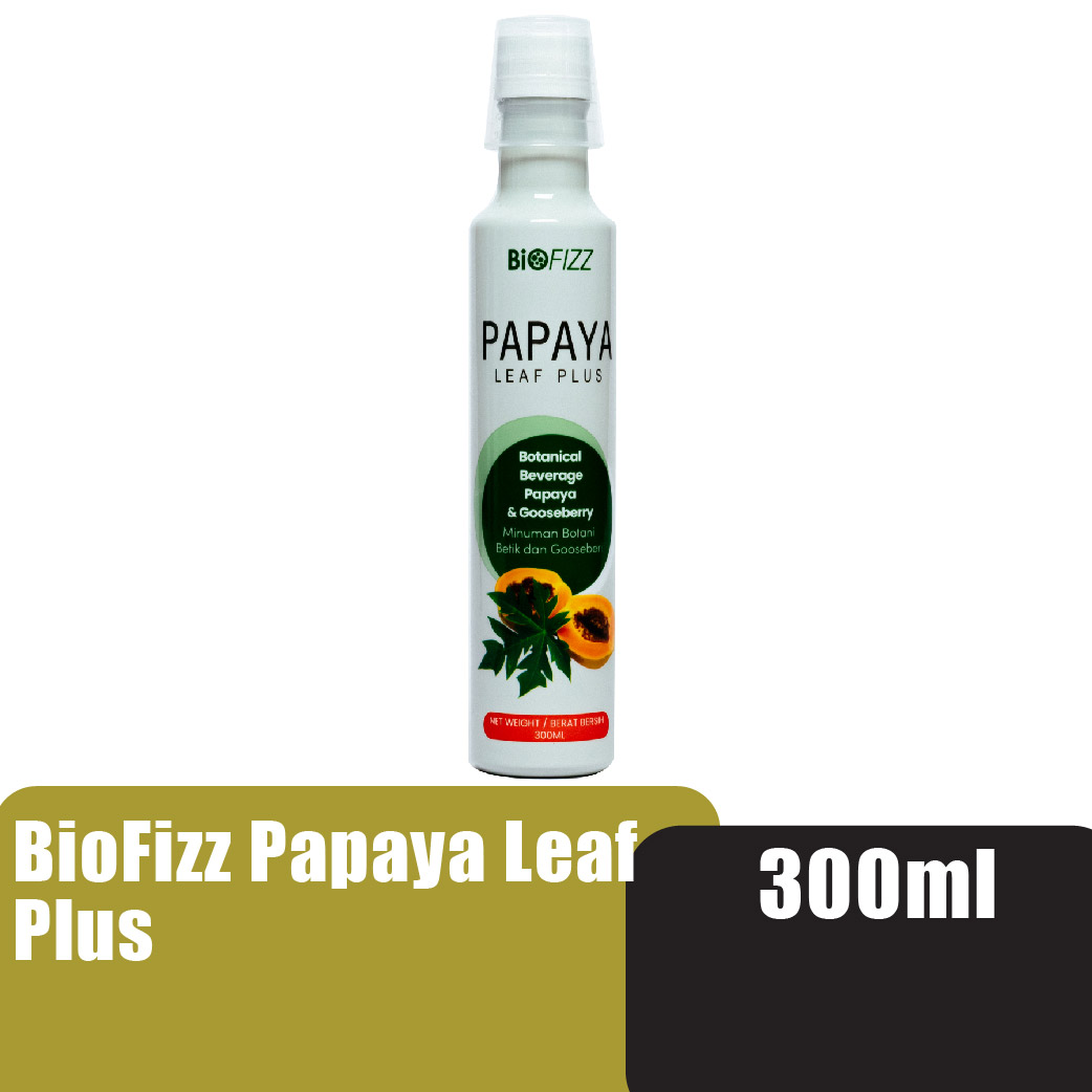 BIOFIZZ Papaya Leaf Plus Botanical Beverage Papaya & Gooseberry 300ml