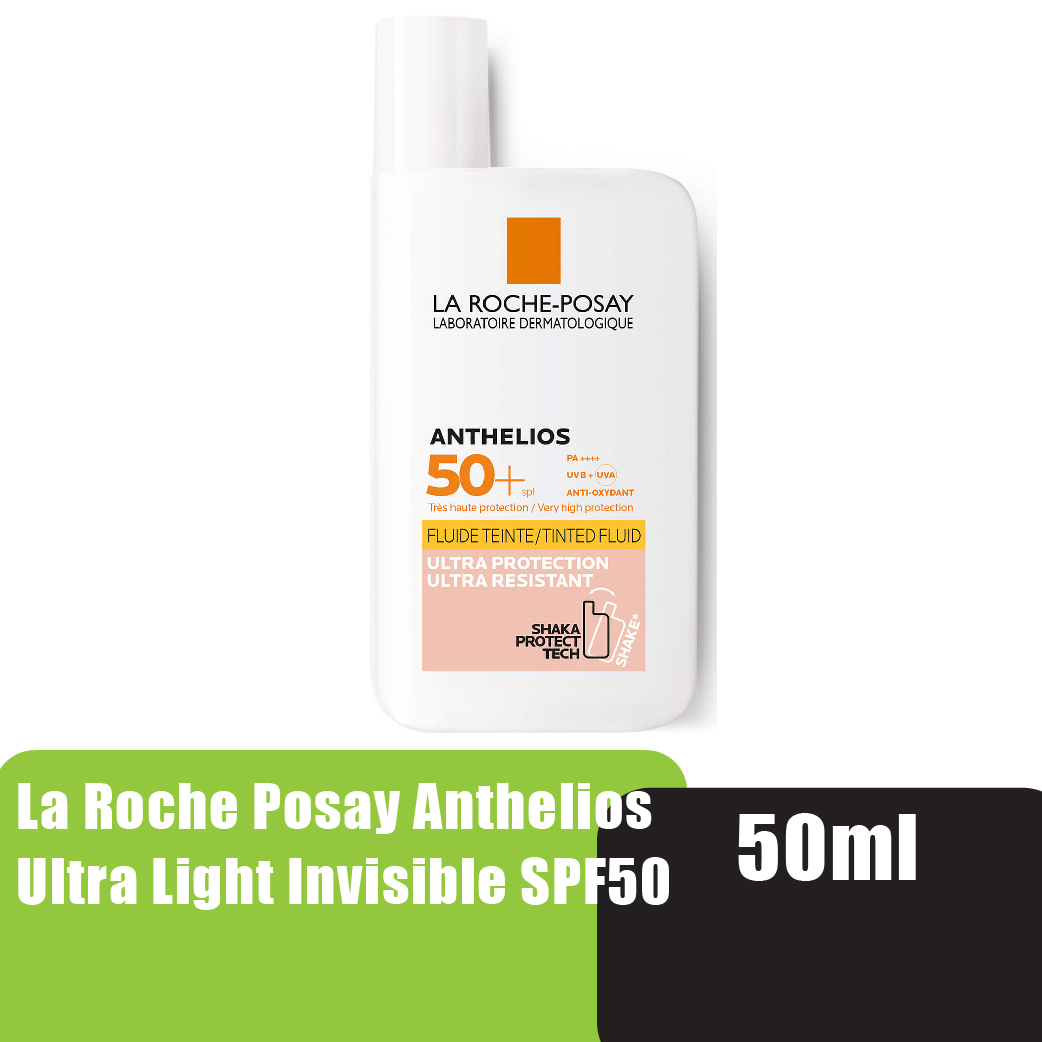 LA ROCHE POSAY Anthelios Ultra Light Invisible Tinted Fluid SPF 50+ Sunscreen 50ml - High UV Protection Sunscreen 防曬霜