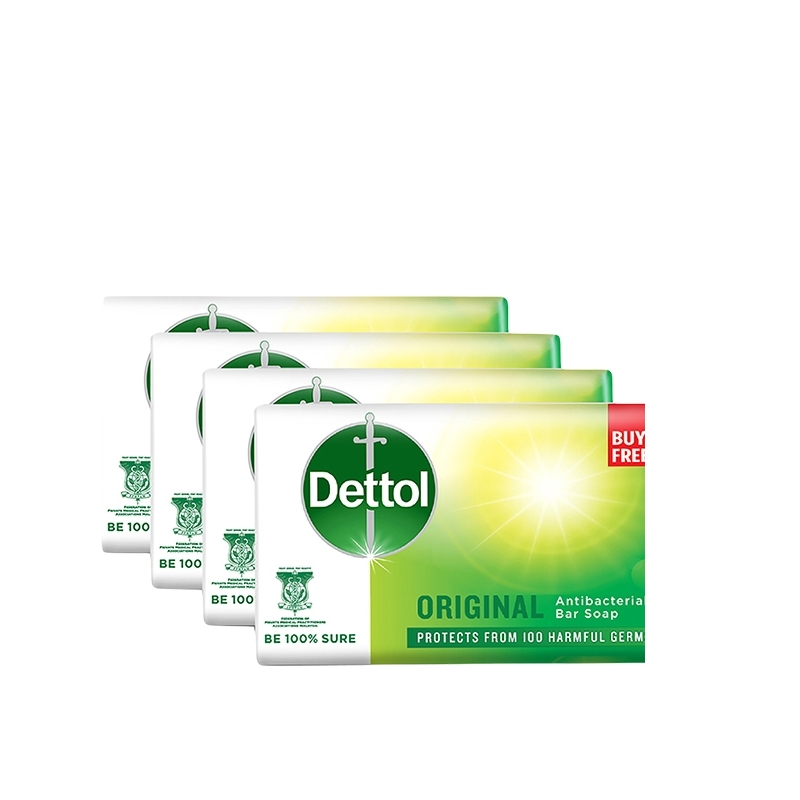 DETTOL SOAP 3+1 X 100G - ORIGINAL