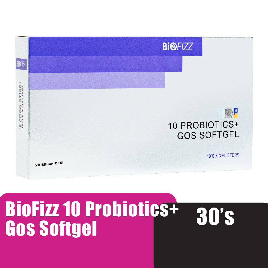 BIOFIZZ 10 Probiotics + GOS Softgel 30'S