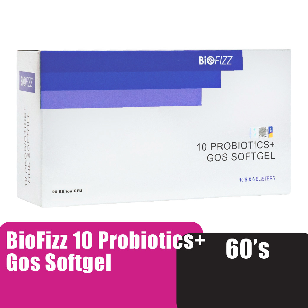 BIOFIZZ 10 Probiotics + GOS Softgel 60'S