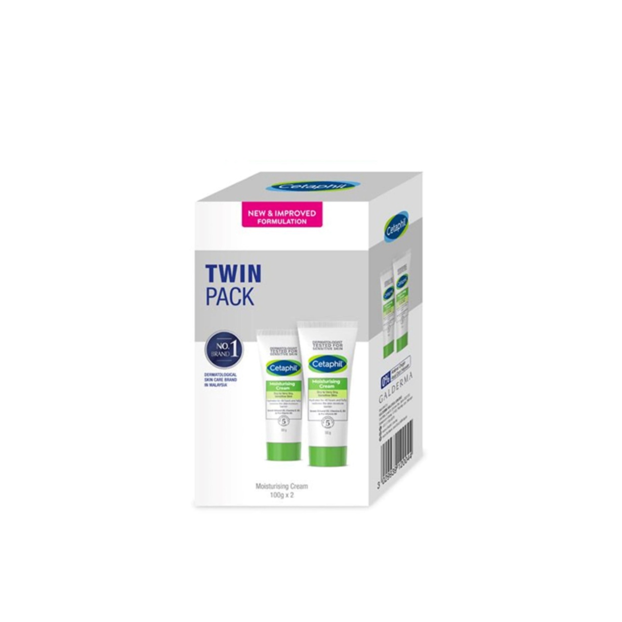 CETAPHIL Moisturizing Cream 100g X 2 for Moisturizer, Moisturiser, Krim Badan, 保湿