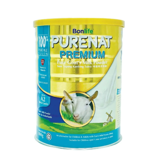 BONLIFE GREENFOOD PURENAT PREMIUM PURE GOAT MILK POWDER 800G