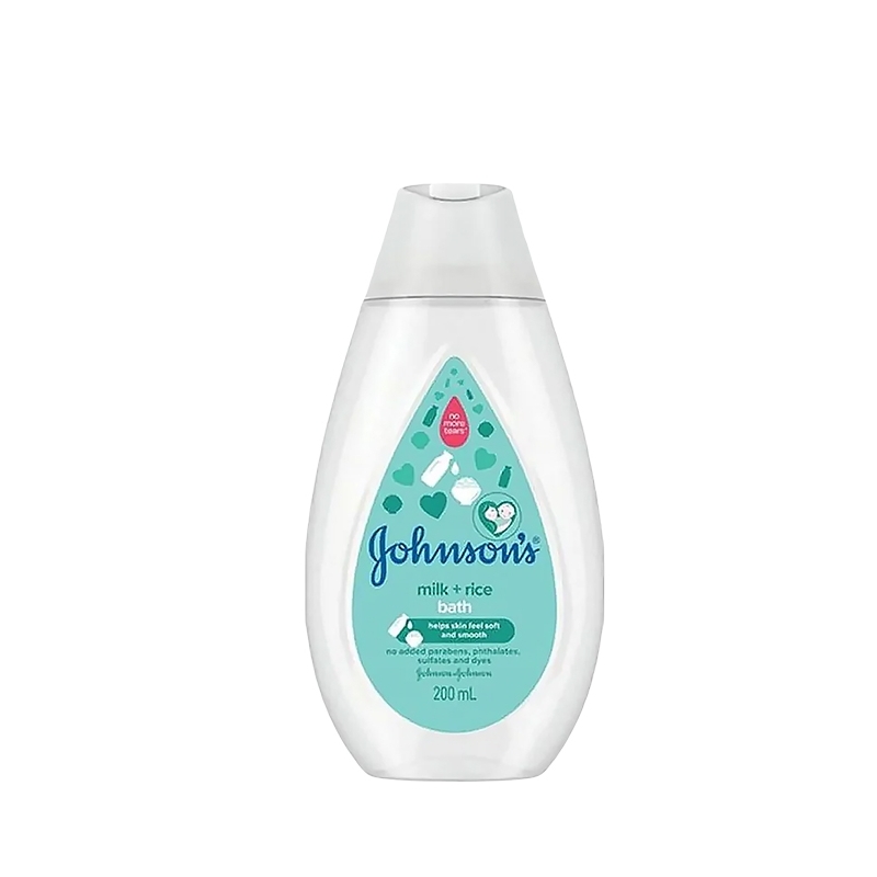 JOHNSONS BABY BATH & WASH 200ML - MILK + RICE