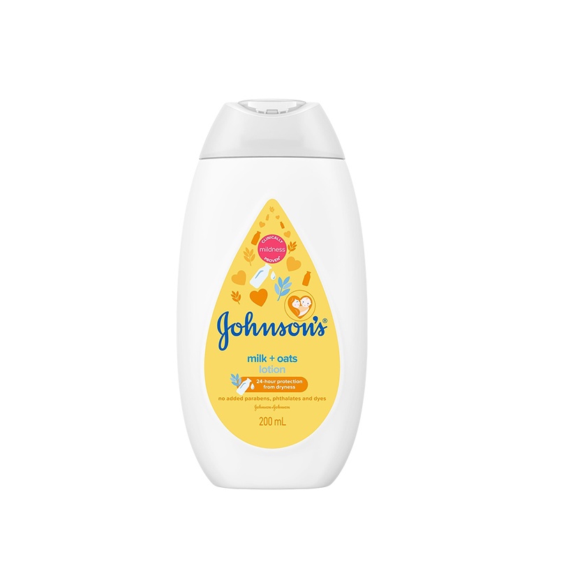 JOHNSONS BABY LOTION 200ML - MILK + OATS