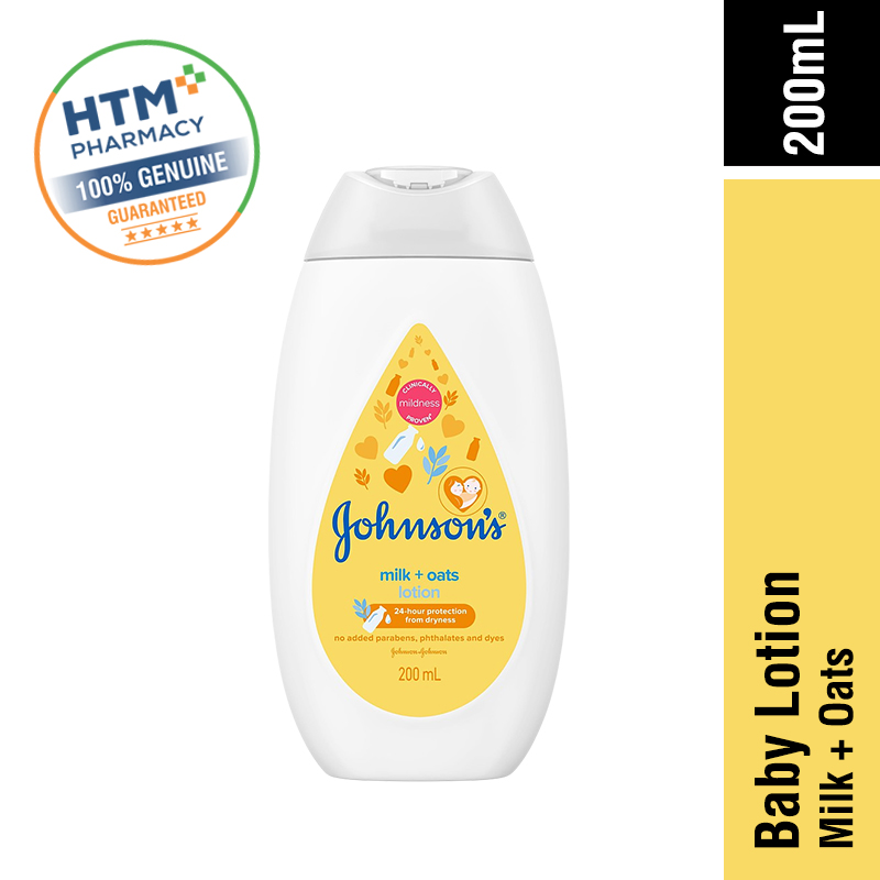 JOHNSONS BABY LOTION 200ML - MILK + OATS