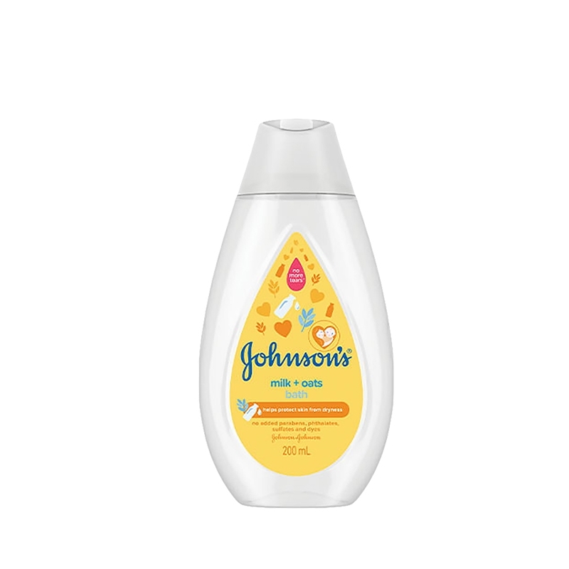 JOHNSONS BABY BATH & WASH 200ML - MILK + OATS
