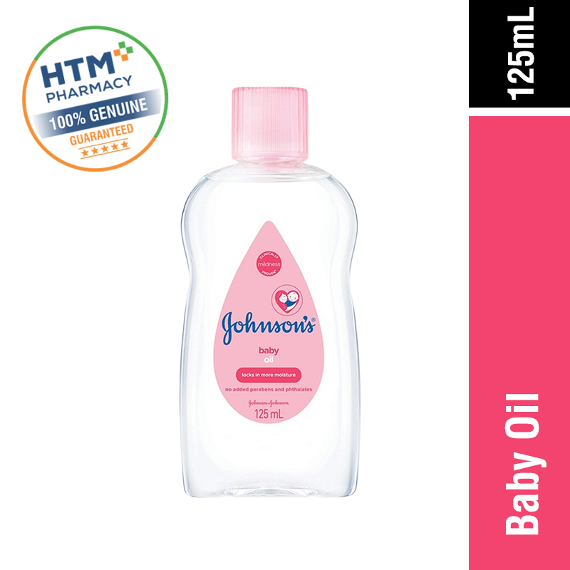 JOHNSONS BABY OIL 125ML -PINK