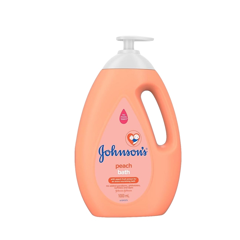 JOHNSONS BABY BATH & WASH 1000ML - PEACH