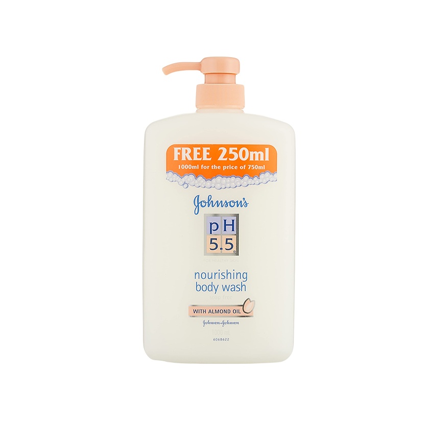 JOHNSONS BABY BODY WASH PH5.5 NOURISHING 1L- ALMOND OIL