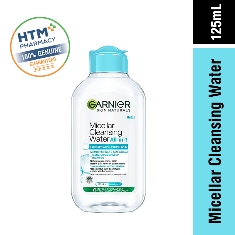 GARNIER MICELLAR CLEANSING WATER BLUE 125ML