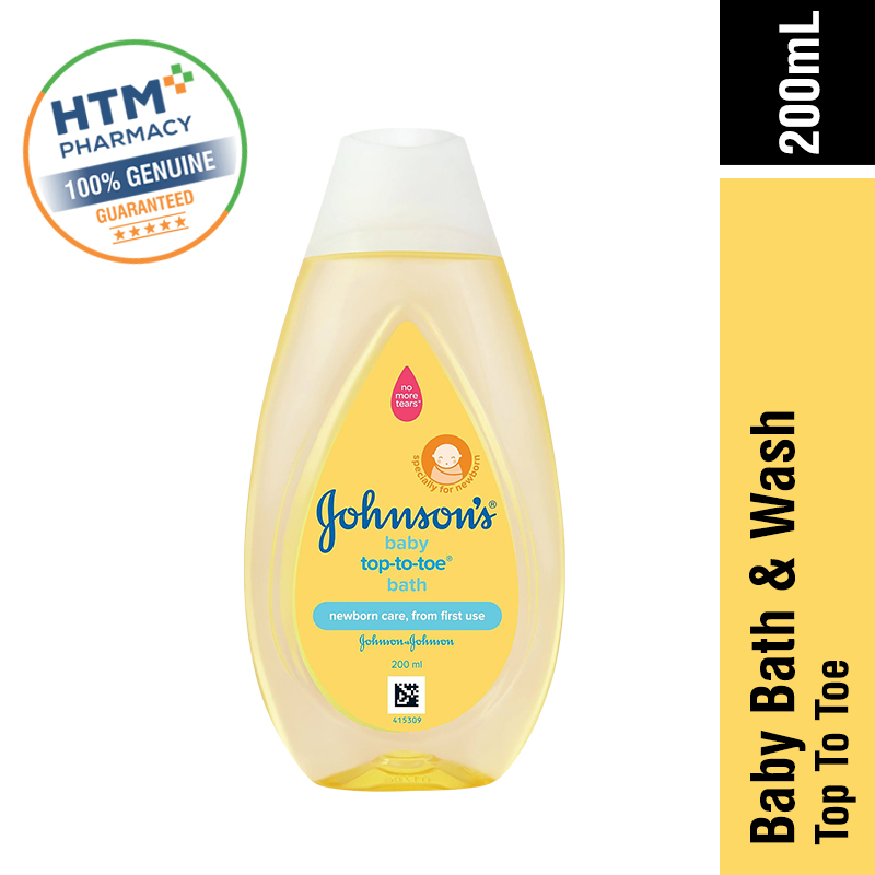 JOHNSONS TOP TO TOE SENSITIVE TOUCH BODY WASH 200ML