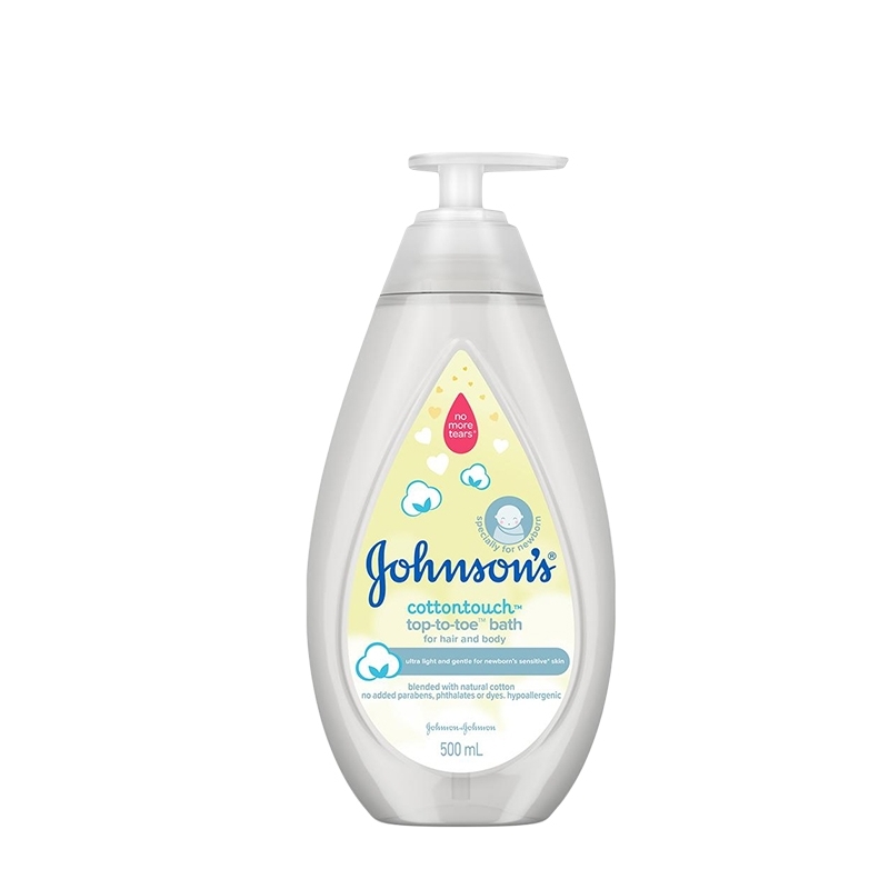 JOHNSONS BABY HAIR AND BODY 500ML - COTTONTOUCH TOP-TO-TOE