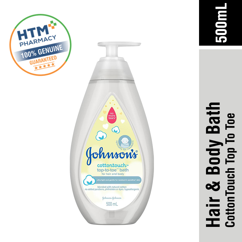 JOHNSONS BABY HAIR AND BODY 500ML - COTTONTOUCH TOP-TO-TOE