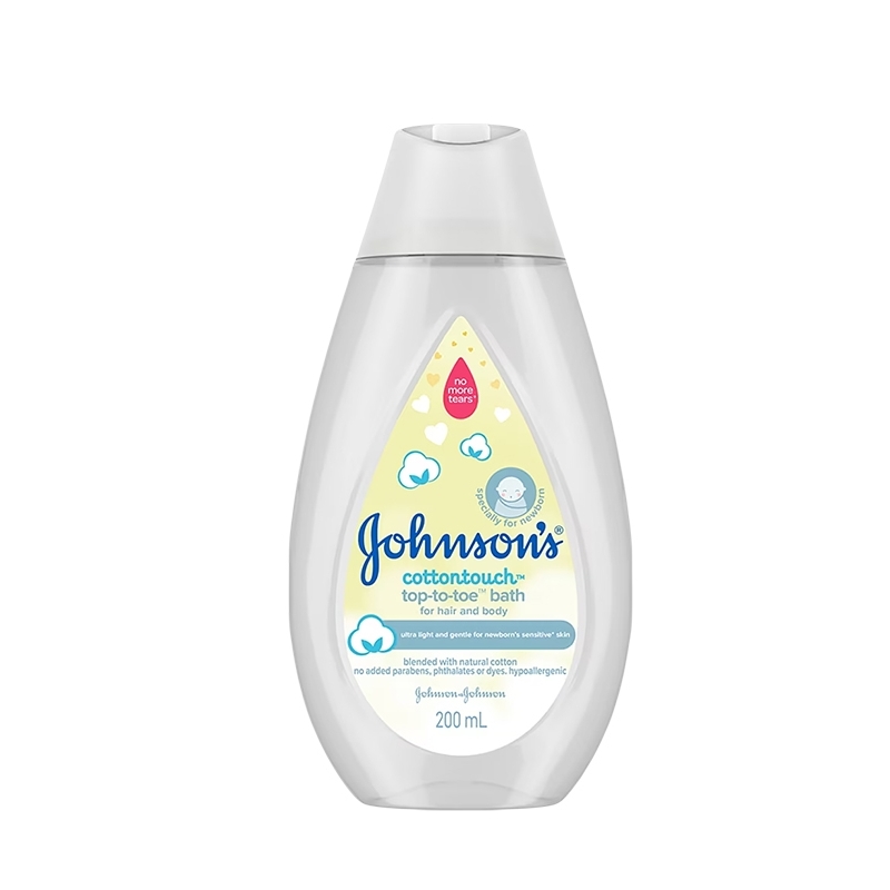 JOHNSONS BABY HAIR AND BODY 200ML - COTTONTOUCH TOP-TO-TOE