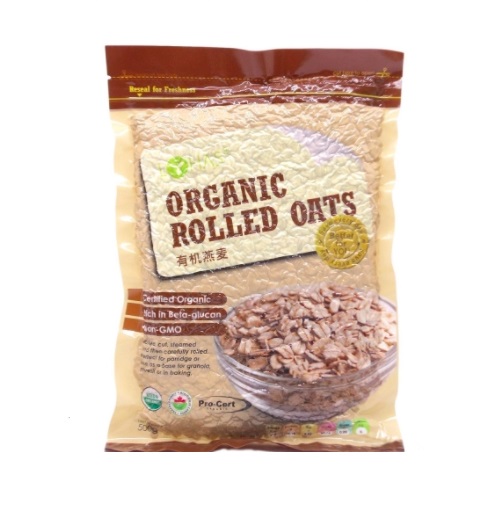 LOHAS ORGANIC ROLLED OATS 500G