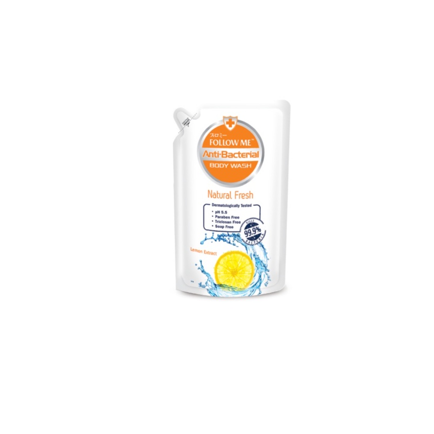 FOLLOW ME ANTIBACTERIAL BODY WASH REFILL PACK 900ML - NATURAL FRESH