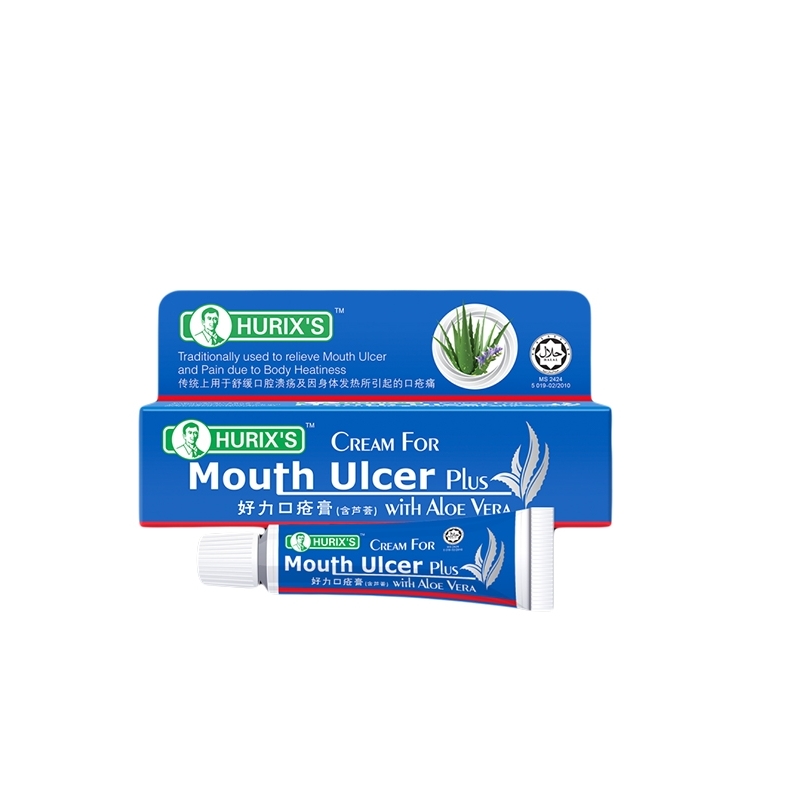 HURIX'S CREAM FOR MOUTH ULCER PLUS WITH ALOE VERA 6GM