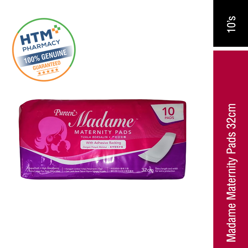 PUREEN MADAME MATERNITY PADS 32CM 10'S