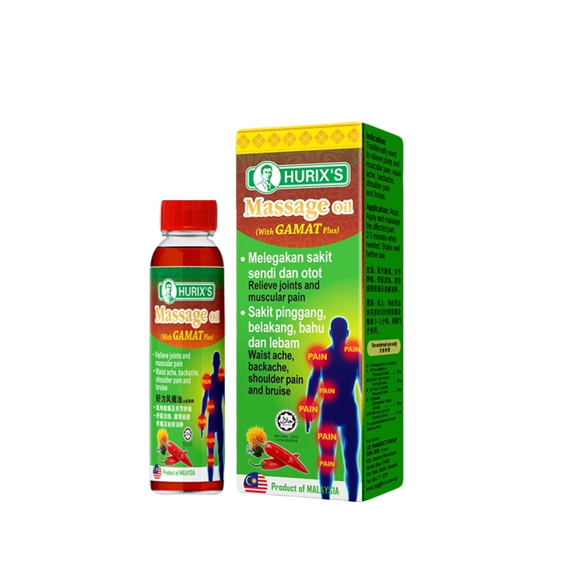 HURIX'S MASSAGE OIL WITH GAMAT PLUS 21ML