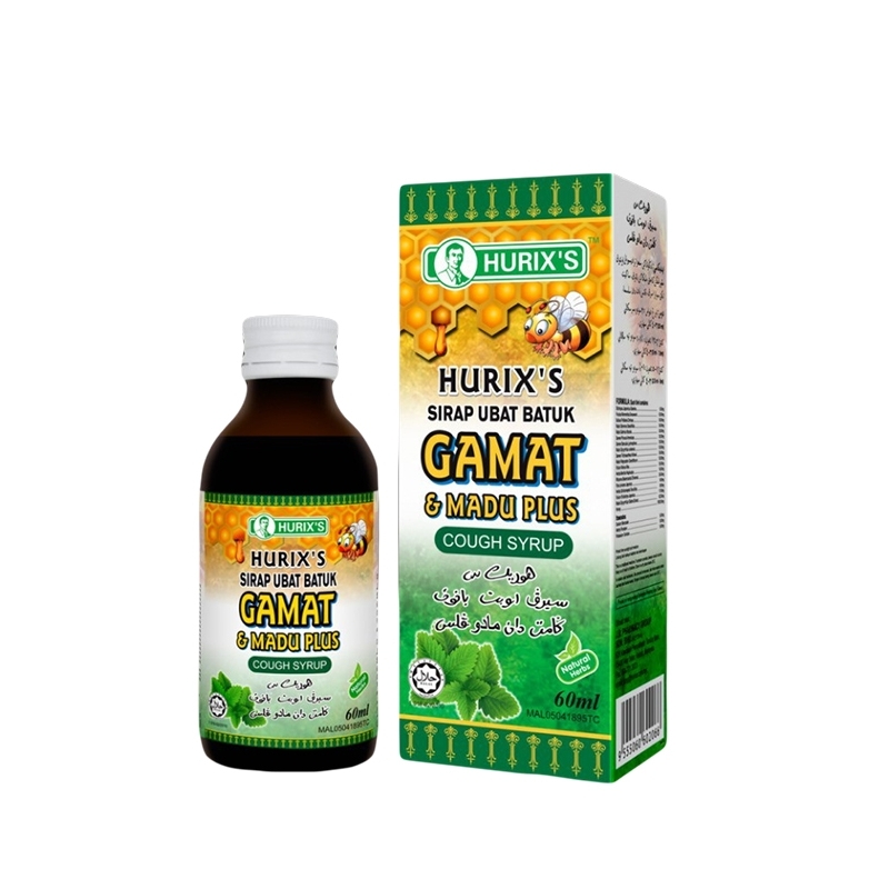 HURIX'S SIRAP UBAT BATUK GAMAT & MADU PLUS COUGH SYRUP 60ML