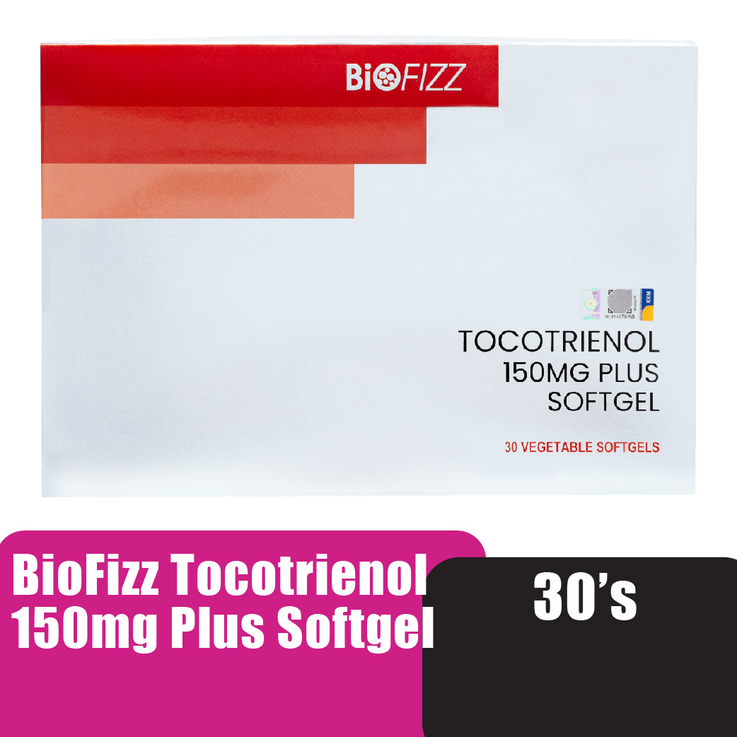 BIOFIZZ Tocotrienol 150mg Plus Softgel 30'S