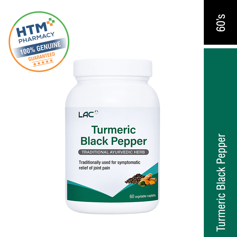 LAC TURMERIC BLACK PEPPER CAPLET 60S