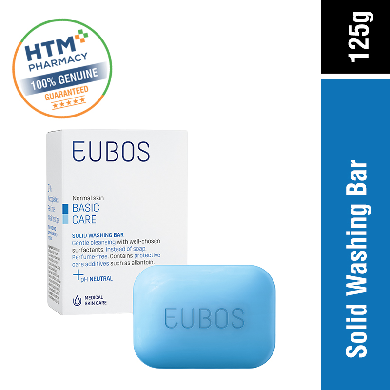 Eubos Solid Soap Unperfumed (Blue) 125G