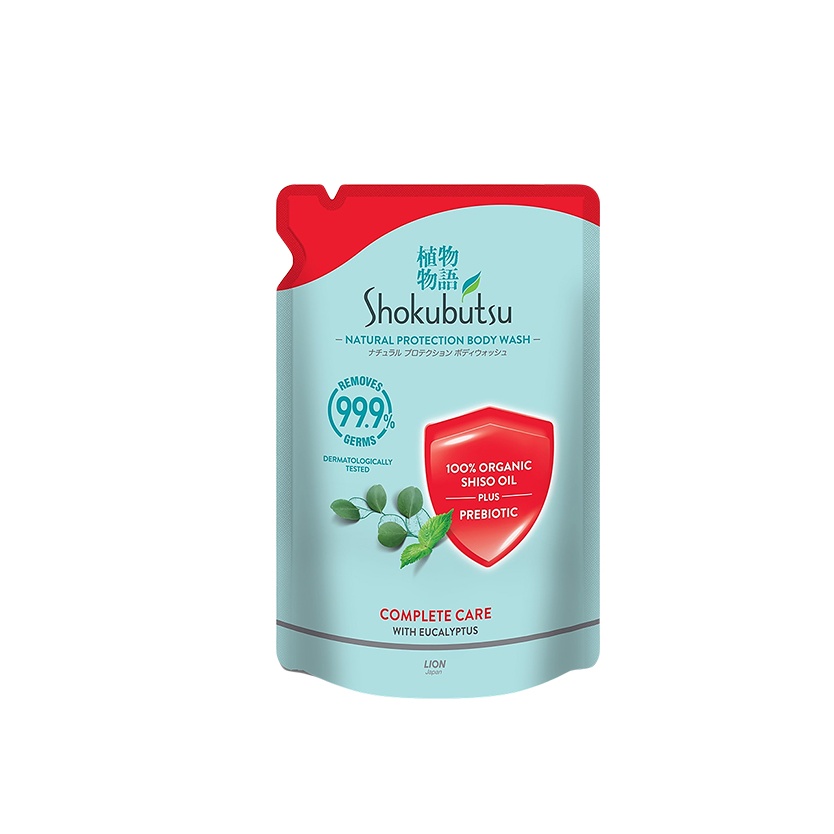 SHOKUBUTSU NATURAL PROTECTION BODY WASH 800G (REFILL PACK) -  COMPLETE CARE
