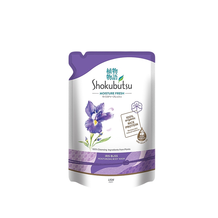 SHOKUBUTSU SHOWER FOAM 850G (REFILL PACK) - IRIS BLISS