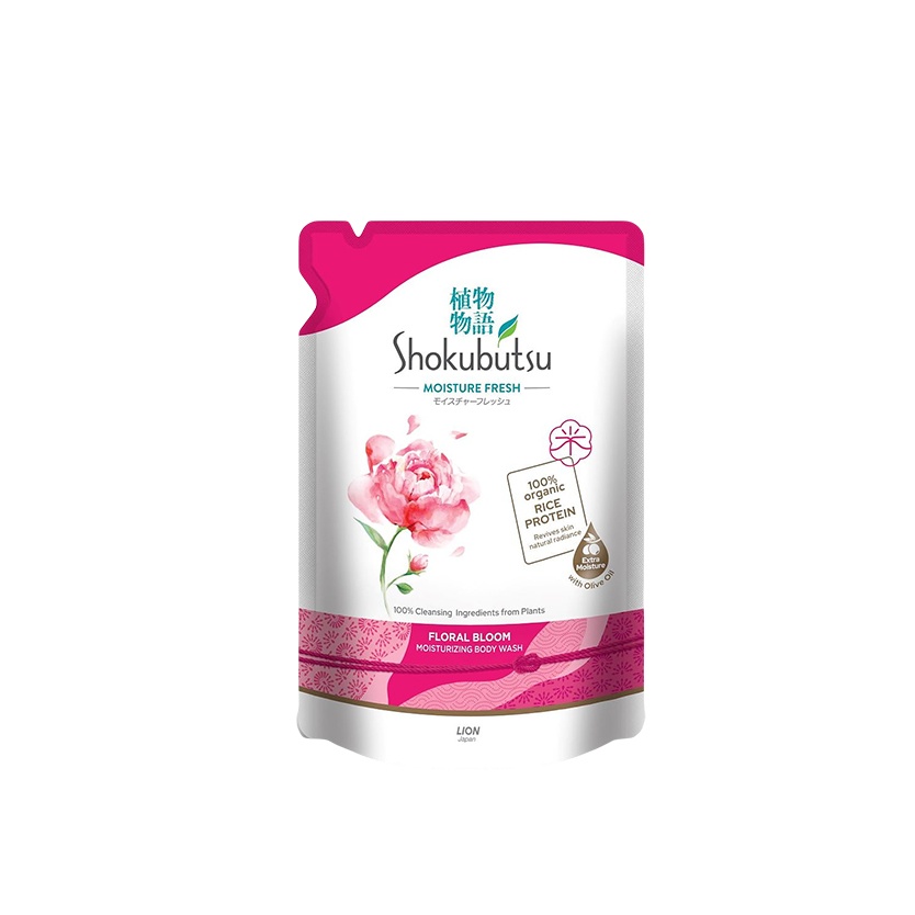 SHOKUBUTSU SHOWER FOAM 850G (REFILL PACK) - FLORAL BLOOM