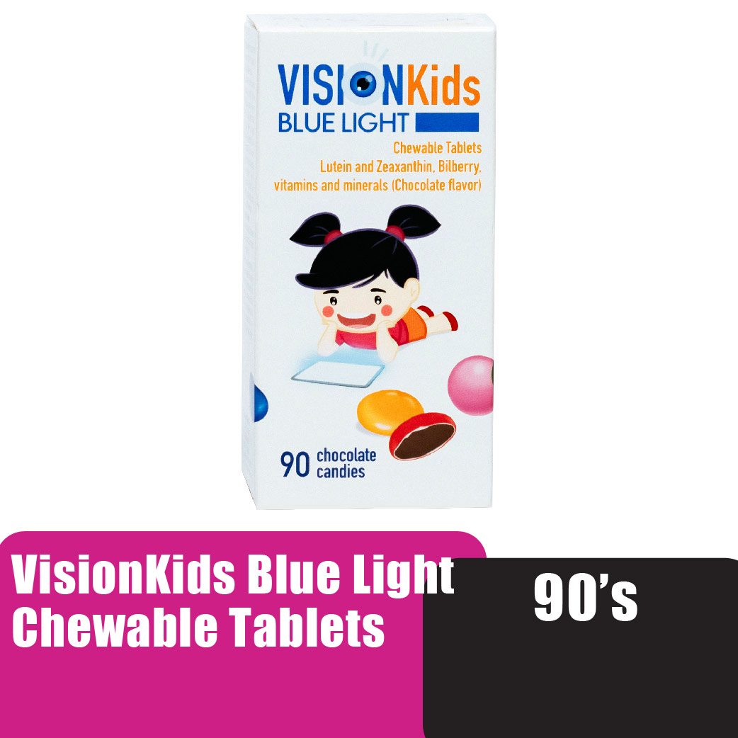 VISIONKIDS Blue Light Chewable Tablet for Kids Tablet 90's - Eye Supplement for Kids Supplement / 补眼睛 保健品 護眼 保健品 ( Eye C