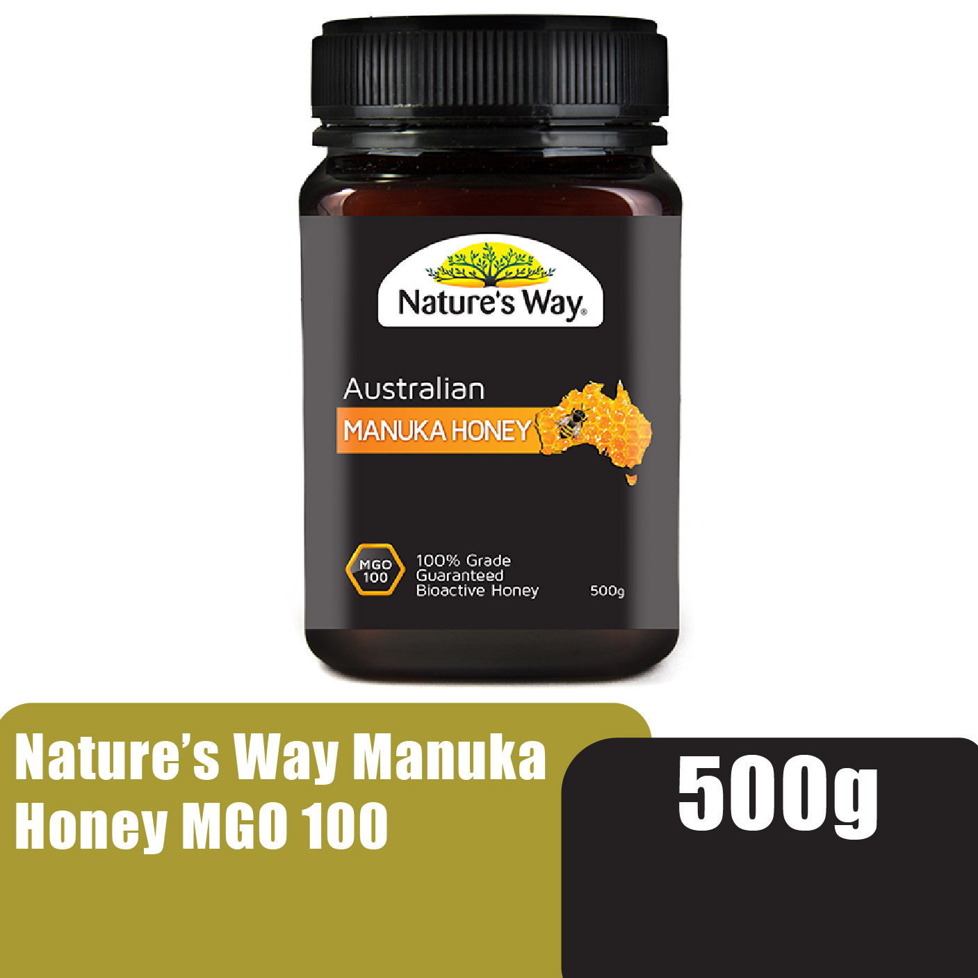 Nature's Way Australian Manuka Honey MGO100 500g (Madu support for immunity & digestive balance)/活性蜂蜜