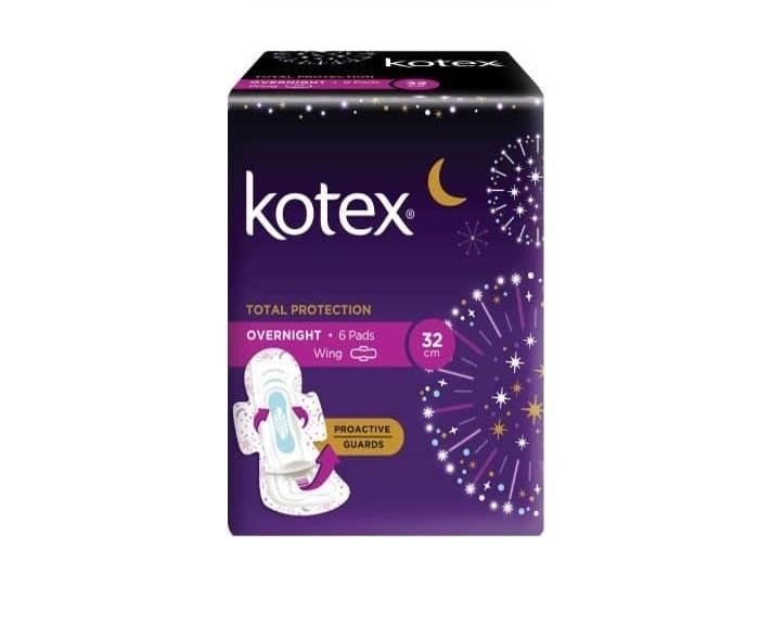 KOTEX TOTAL PROTECTION OVERNIGHT 32CM 6'S