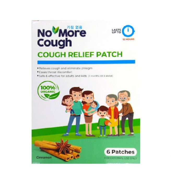 NO MORE COUGH RELIEF PATCH 6'S