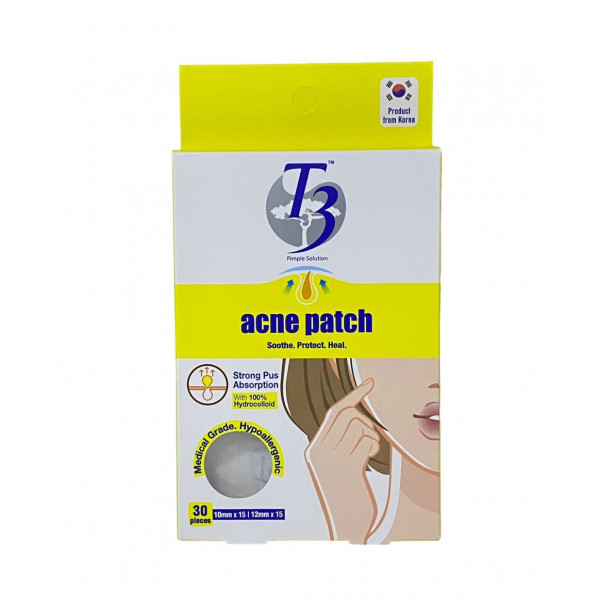 T3 ACNE PATCH (HYDROCOLLOID) 30'S