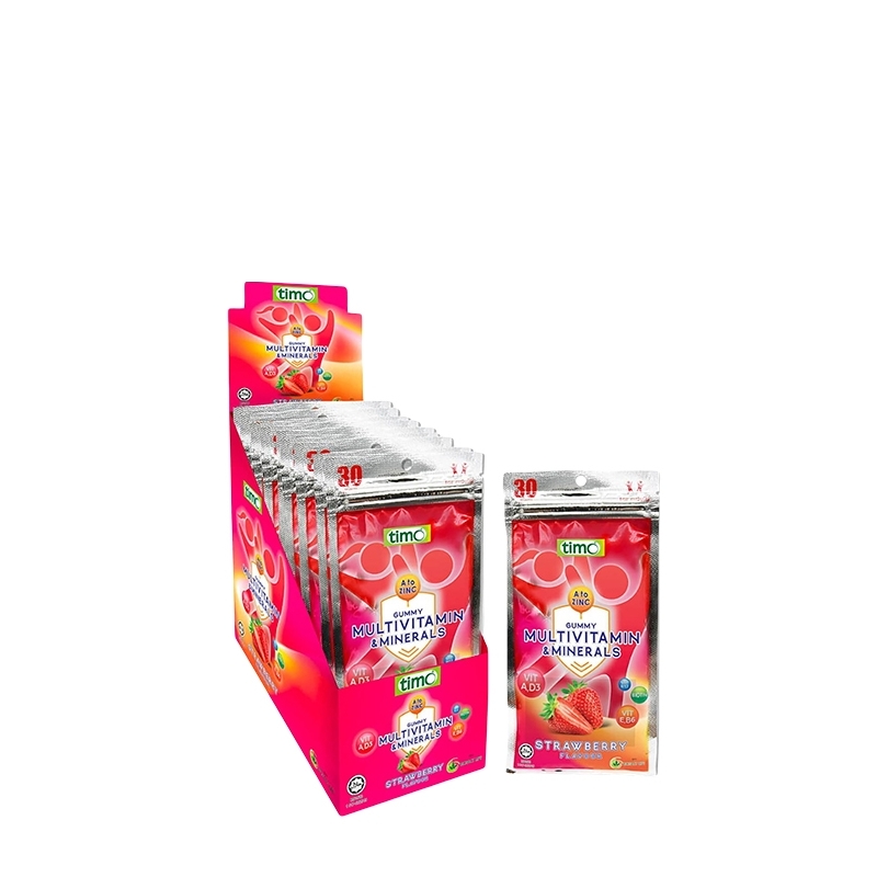 TIMO GUMMY MULTIVITAMIN & MINERALS 30G (STRAWBERRY)