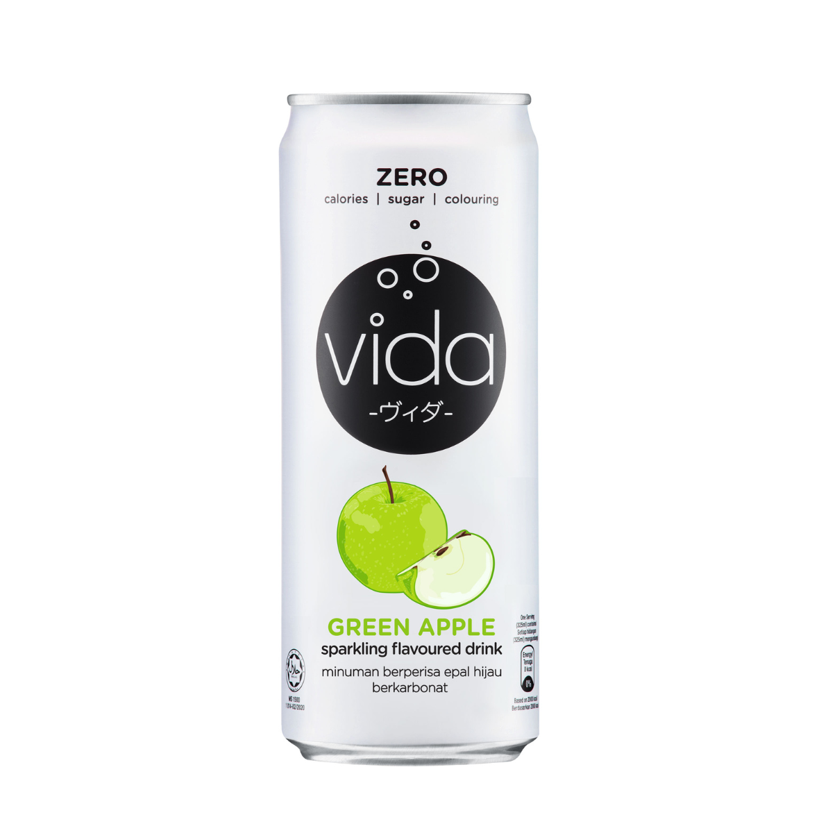 VIDA SPARKLING JUICE 325ML - GREEN APPLE